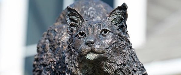 panther statue at Pitt-Greensburg campus